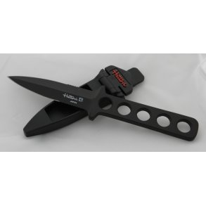 Hattori Dykkerkniv Sort teflon belgning