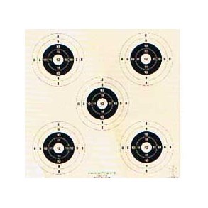 Skiver til skydekasse 5 plets 8-12 point-250 stk.