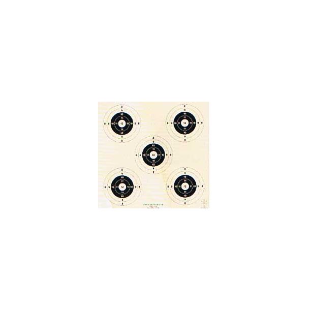 Skiver til skydekasse 5 plets 8-12 point-250 stk.
