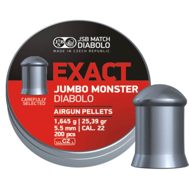 JSB Exact Jumbo Monster 5,52mm ske med 200 stk.