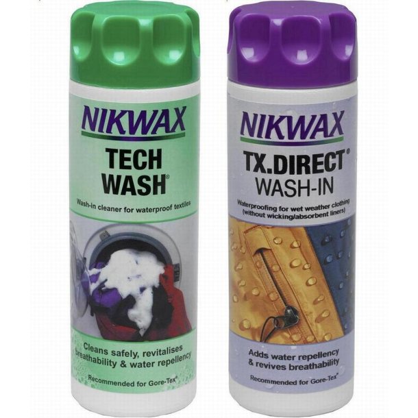 Nikwax twinpack med vaskemiddel og imprgnering 2X300ml