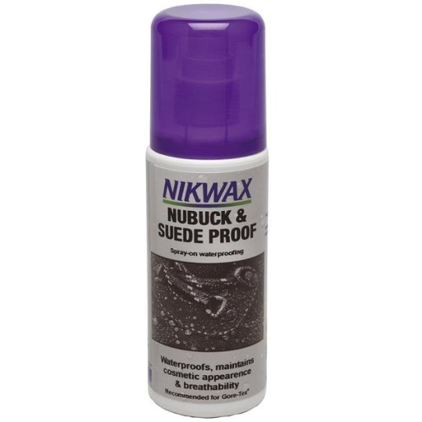 Nikwax Nubuck &amp; Suede vandafvisning til nubuck og ruskind spray-on 125ml.