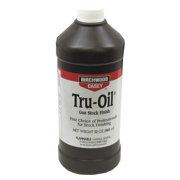 Tru-Oil skfte olie flaske med 960 ml.