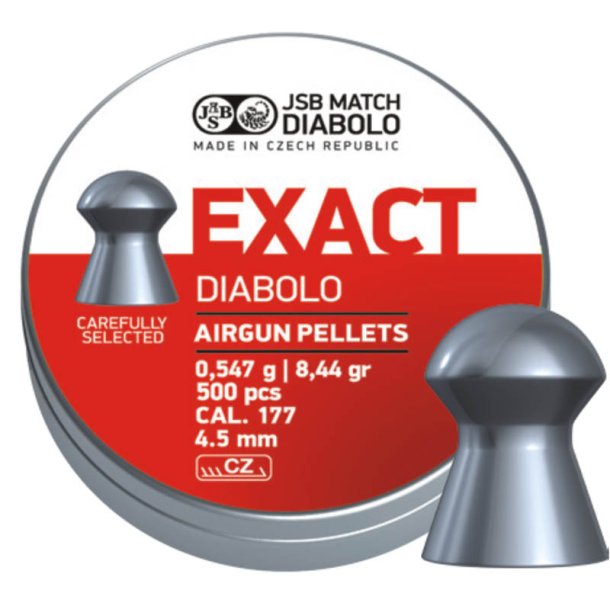JSB Diabolo Exact 4,5mm ske med 500 stk.