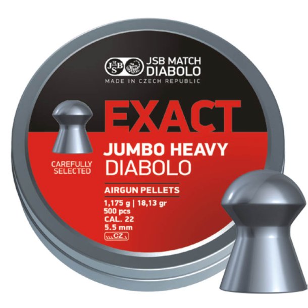JSB Diabolo Exact Jumbo HEAVY 5,52mm 500 stk.
