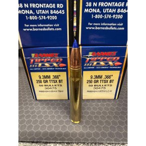 Jagt Ammo 9,3x62 Blyfri Barnes TTSX 16,2 gram