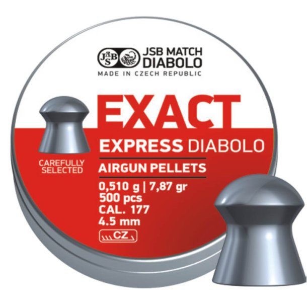 JSB Diabolo Exact Express 4,5mm ske med 500 stk.