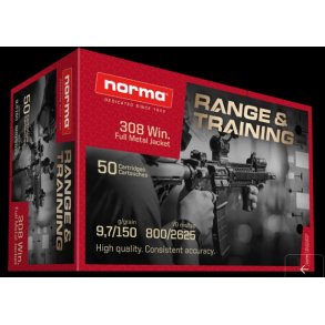 NORMA KAL. 308 WIN RANGE&TRAINING 9.7G 50 stk.