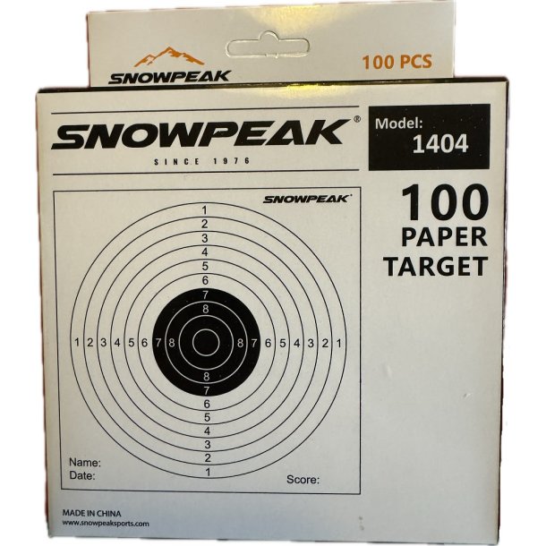 Skiver til skydekasse 1-10 point 100 Stk.