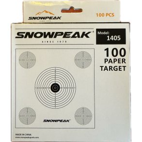 Skiver til skydekasse 5 plets 1-10 point-100 stk.