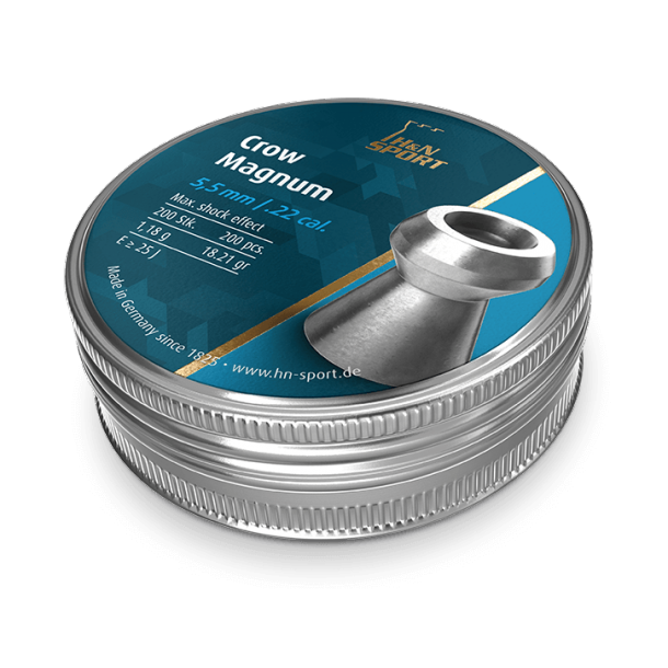 H&N Crow Magnum Diabolo 5,5mm 200 stk. i metaldse