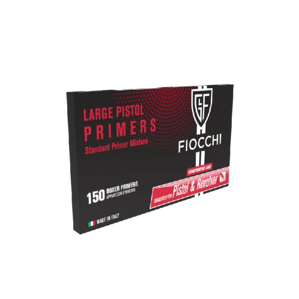 FIOCCHI  PRIMERS  LARGE PISTOL 150 stk.
