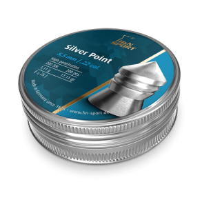 H&N Silver Point 5,5mm 200 stk. i metaldse